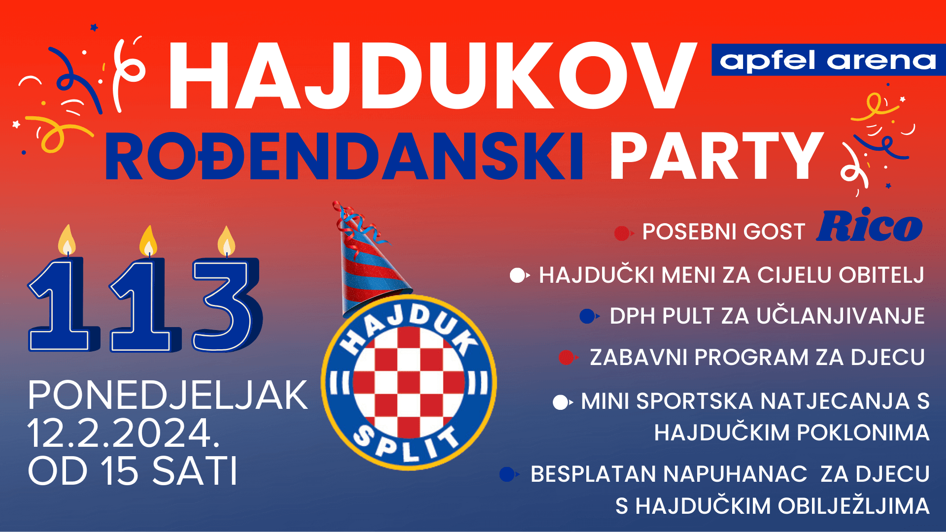 apfel hajduk rođendan 2024